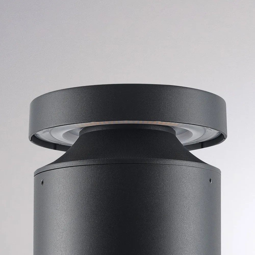 Molto Luce Sokkellamper>LED-sokkellampe Mona, Ø 18 cm, aluminium, højde 45 cm