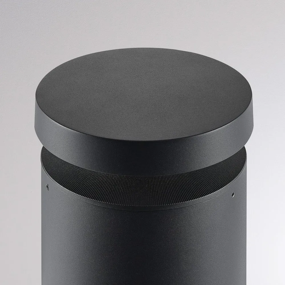 Molto Luce Sokkellamper>LED-sokkellampe Mona, Ø 18 cm, aluminium, højde 45 cm