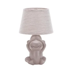 ONLI Monkey bordlampe, brun, keramik, 28 cm høj, E14