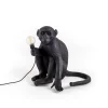Monkey Lamp deko LED-terrasselampe, siddende, sort^SELETTI Outlet