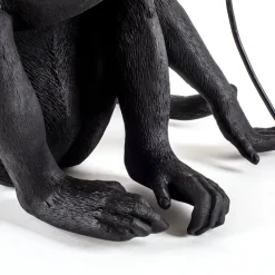 Monkey Lamp deko LED-terrasselampe, siddende, sort^SELETTI Outlet