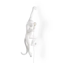 SELETTI Dekorationsbelysning>Monkey Lamp deko LED-væglampe, hvid, venstre
