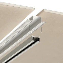 Trio Lighting Skinnesystem>Monteringsprofil til DUOline 2-fasesystem, aluminium