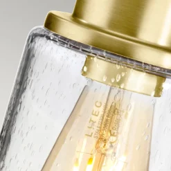 Morvah badeværelses-væglampe, børstet messing^KICHLER