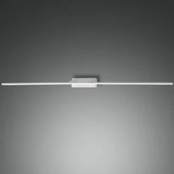 Nala LED-spejllampe, hvid, bredde 110 cm, metal^Fabas Luce Sale