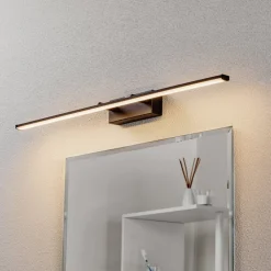Nala LED-væglampe, sort, bredde 75 cm^Fabas Luce New