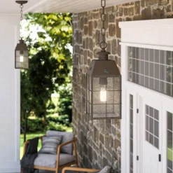 Quintiesse Nantucket udendørs hængelampe, sort, 1 lyskilde