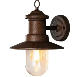 Konstsmide Væglamper>Napoli udendørs væglampe, rustbrun