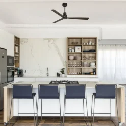 FARO BARCELONA Loftventilatorer>Nassau loftventilator, DC, 3 vinger, mørkebrun