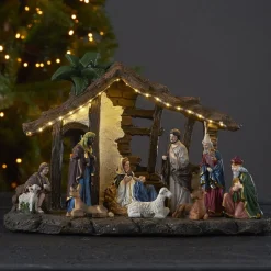 STAR TRADING Nativity LED-dekorationslampe, batteridrift, 37 cm