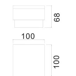 Nedgravningslampe Tabit, 10 x 10 cm, gangbar^Deko-Light Discount