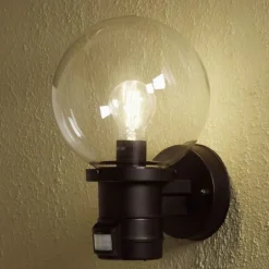 Konstsmide Væglampe Med Sensor|Væglamper>Nemi udendørs væglampe med bevægelsessensor, sort