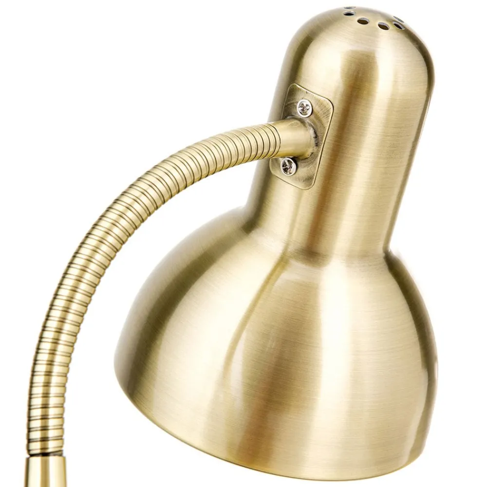 ORION Bordlamper>Nemo skrivebordslampe, fleksibel, antik messing