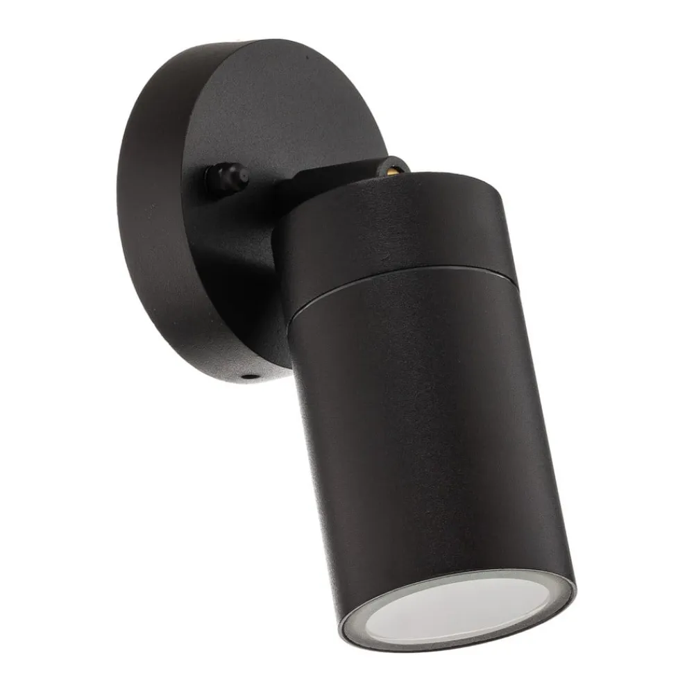 Konstsmide New Modena udendørs væglampe, GU10-spot, sort