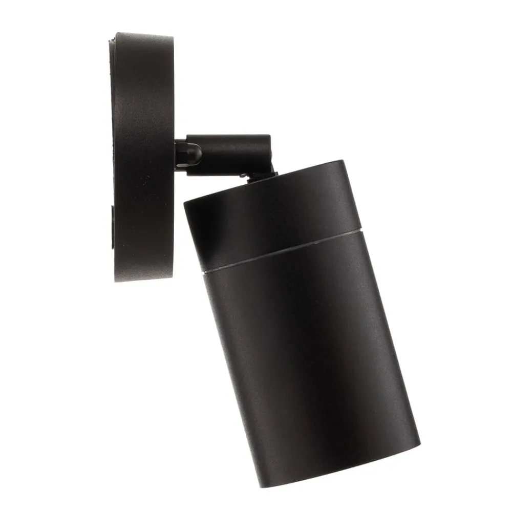 Konstsmide New Modena udendørs væglampe, GU10-spot, sort