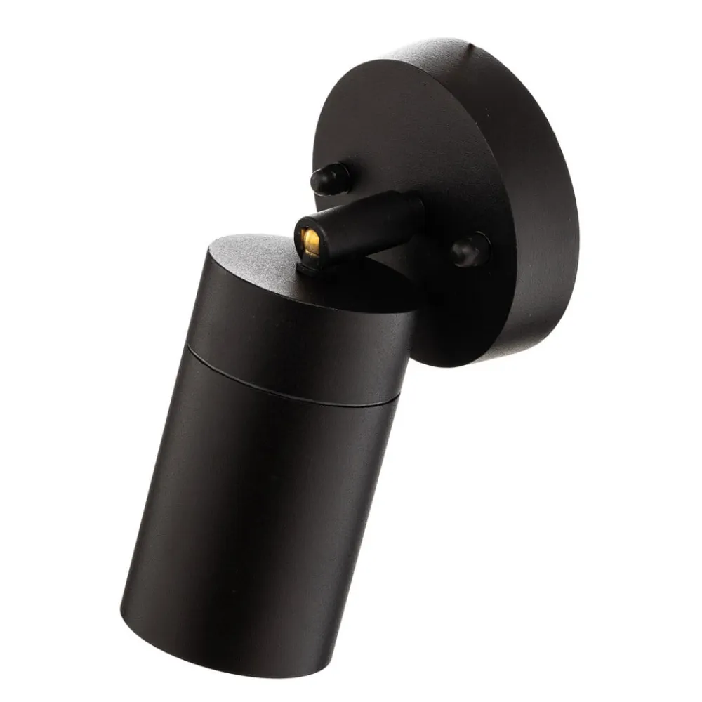 Konstsmide New Modena udendørs væglampe, GU10-spot, sort