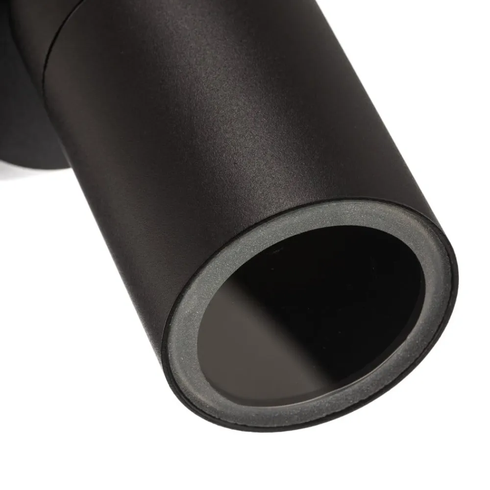 Konstsmide New Modena udendørs væglampe, GU10-spot, sort