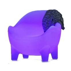 Aruba LED-lænestol, solcelle + genopladeligt batteri^Newgarden Hot