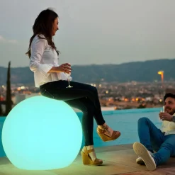 Newgarden Solcellelamper>Buly LED-solcellekugle IP65, Ø 80 cm