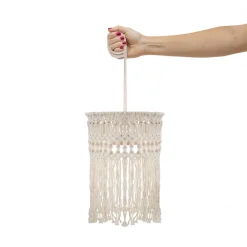 Newgarden genopladelig hængelampe Mykonos, hvid, bomuld