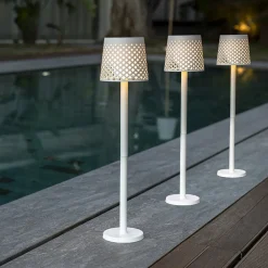 Newgarden Greta LED-solcellelampe, hvid