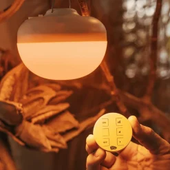 LED-batteridrevet bordlampe Cherry, orange/hvid, IP54^Newgarden New