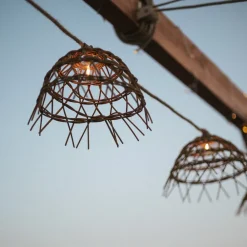 LED-lyskæde Alma, træfarvet, PVC, IP44^Newgarden Clearance