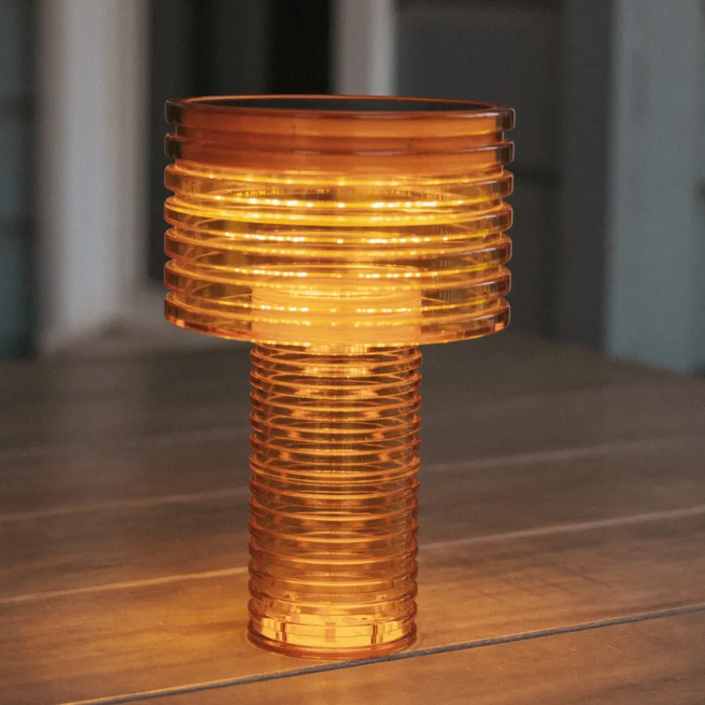 LED-solcellelampe Ambar, orange, PMMA, IP44^Newgarden Clearance