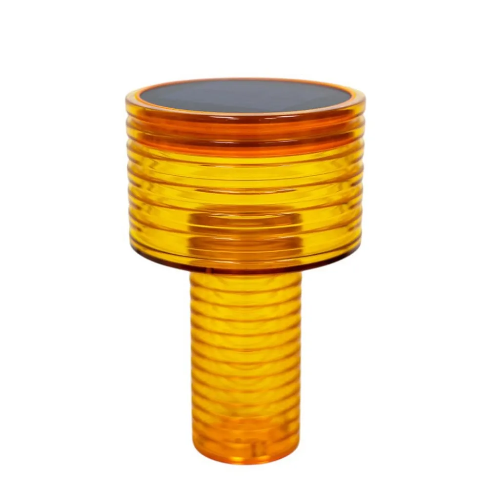LED-solcellelampe Ambar, orange, PMMA, IP44^Newgarden Clearance