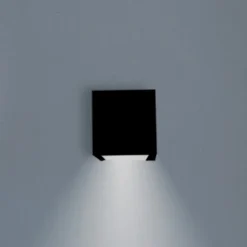 LED-væglampe Box 8, sort, 7,5x7,5cm^Newgarden Best