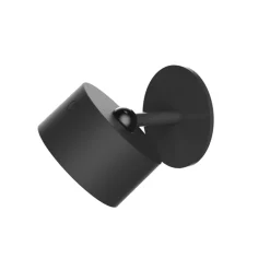 Newgarden LED-væglampe Roll 8, sort, drejelig