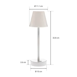 Lola Slim LED-bordlampe, batteri, hvid^Newgarden