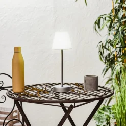 Lola Slim LED-bordlampe, batteri, grå^Newgarden Best