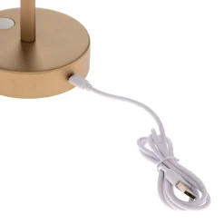 Newgarden Lola Slim LED-bordlampe batteri, messing