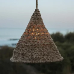 Newgarden Udendørs Pendellamper>pendellampe Maro, natur, tang, Ø 30 cm, IP44