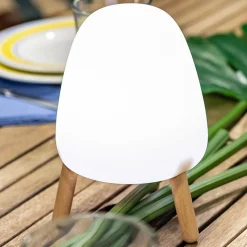 Newgarden Dekorationsbelysning>Rocket 20 LED dekorationslys med træ, genopladeligt batteri