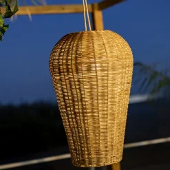 Newgarden Saona udendørs LED-hængelampe af rattan