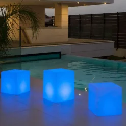 solcellelampe Cuby cube, højde 43 cm^Newgarden Hot