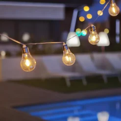 Newgarden Solcellelamper>Stella LED-solcellelyskæde, 2.700 K