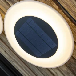 Wally LED-solcellelampe til vægmontering, Ø 27 cm^Newgarden