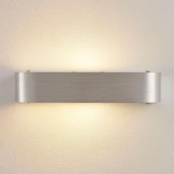 Nika væglampe med fatning, aluminium^Lindby Hot