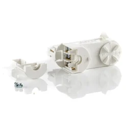 GLOBAL Noa 3-faset multiadapter, bærestyrke 10 kg, hvid