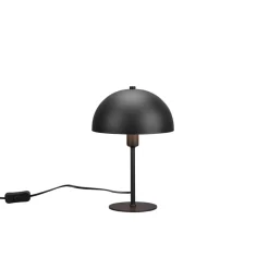 Trio Lighting Nola bordlampe, højde 30 cm, sort/guld