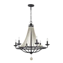 FEISS Nori lysekrone, 6 lyskilder