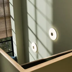 Northern Væglamper>LED-væglampe Glint, Ø 25 cm, glas, opal hvid