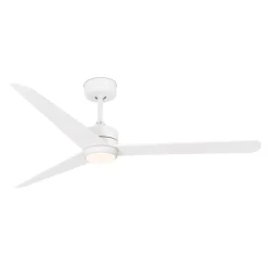 FARO BARCELONA Nu loftventilator med LED-belysning, hvid