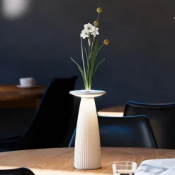 Sigor Dekorationsbelysning>Nuflair LED-bordlampe, beige, IP54, dæmpbar, 24 cm