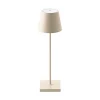 Sigor Dekorationsbelysning|Bordlamper>Nuindie LED genopladelig bordlampe, USB-C, beige, IP54, dæmpbar