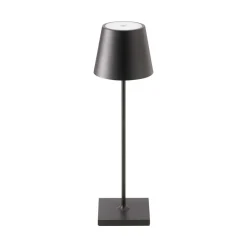 Sigor Dekorationsbelysning|Terrassebelysning>Nuindie LED genopladelig bordlampe, USB-C, sort, IP54, dæmpbar