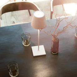 Nuindie LED genopladelig bordlampe, USB-C, hvid, IP54, dæmpbar^Sigor Online